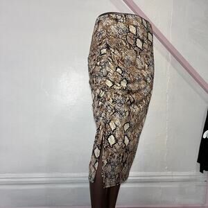 animal print midi skit slit going out party club y2k snake print clean girl
